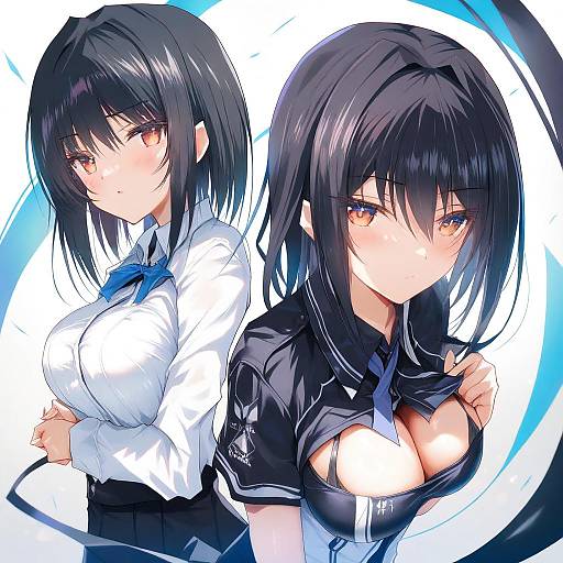 Illustration of Aoyama sumika, original in the style of Inoue takuya (tactactak)