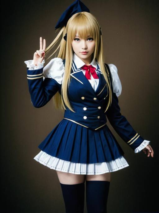 Cosplay Woman in Misa Hayase Costume