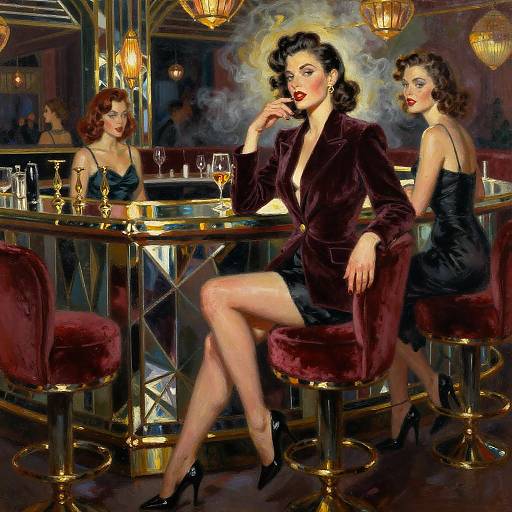 1940s Lounge Pianist Oil Portrait