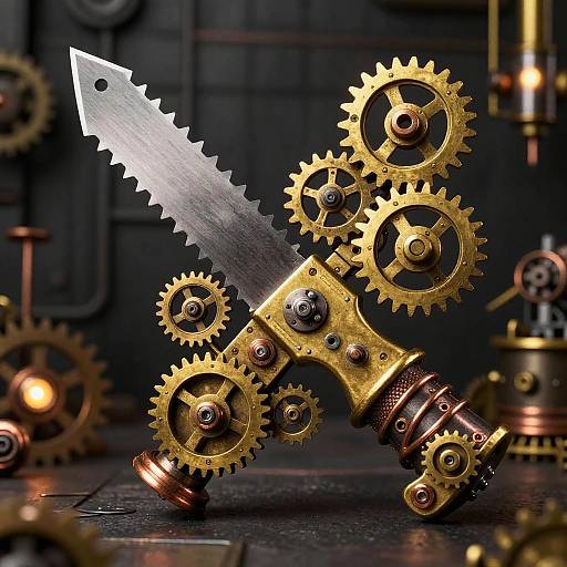 Steampunk Guillotine Toy Artwork