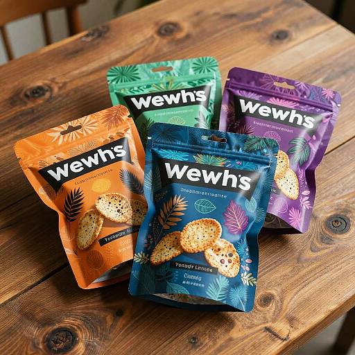 Psychedelic Weed Chips Packaging Design