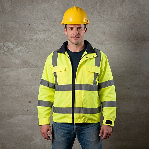 Confident Man in Safety Gear