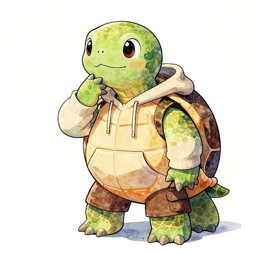 Thoughtful Turtle High Schooler Portrait