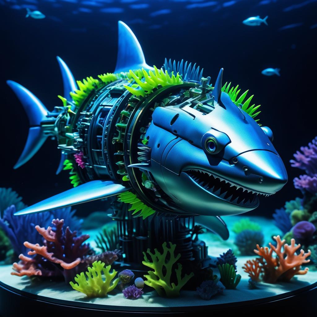 Mechanical Shark in an Underwater Wonderland