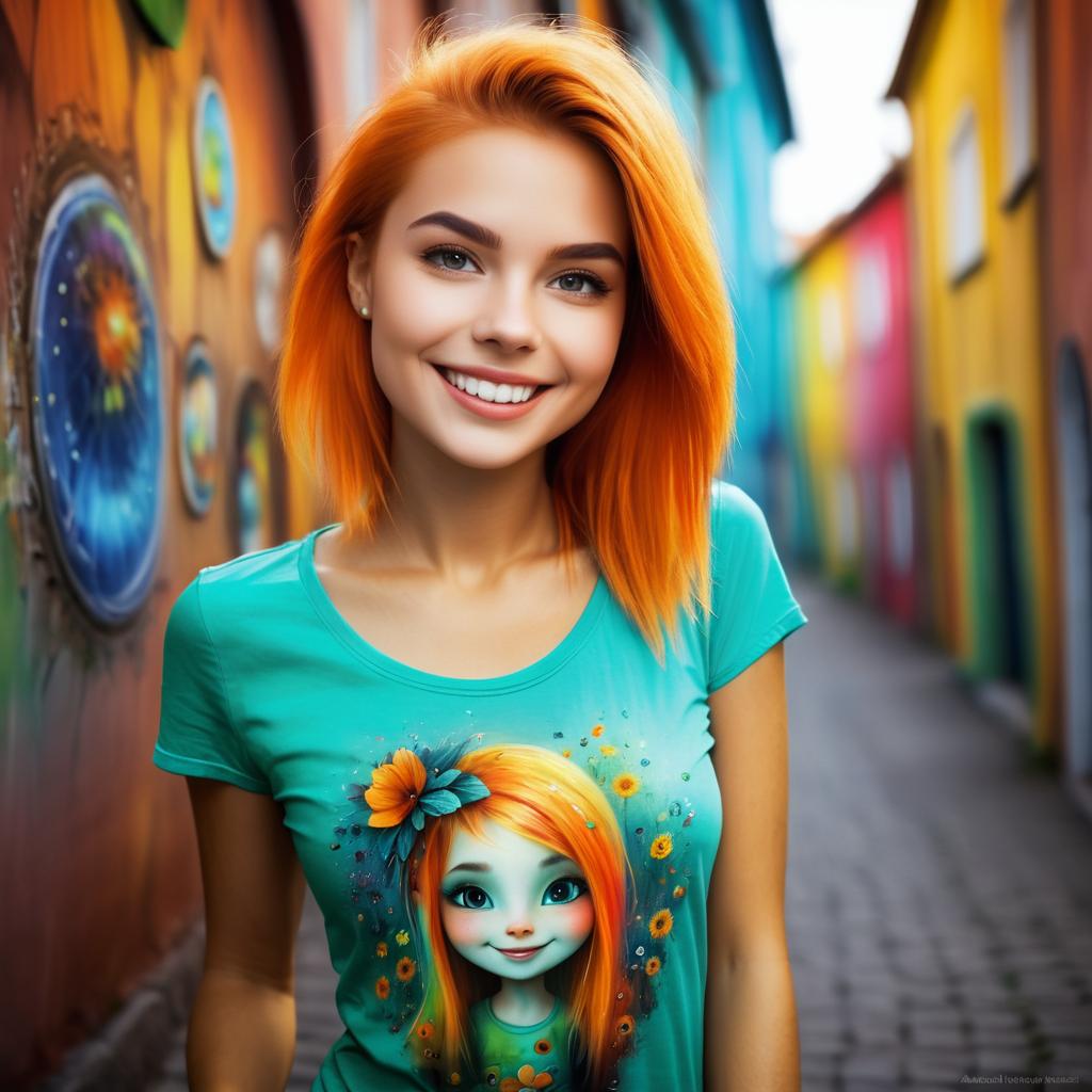 Charming Young Woman with Bright Smile