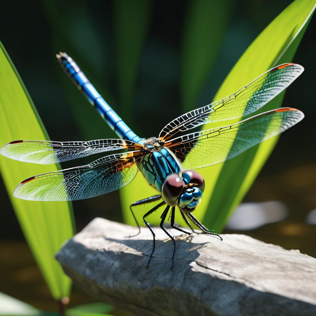 Stunning 3D Dragonfly Render in Unreal Engine