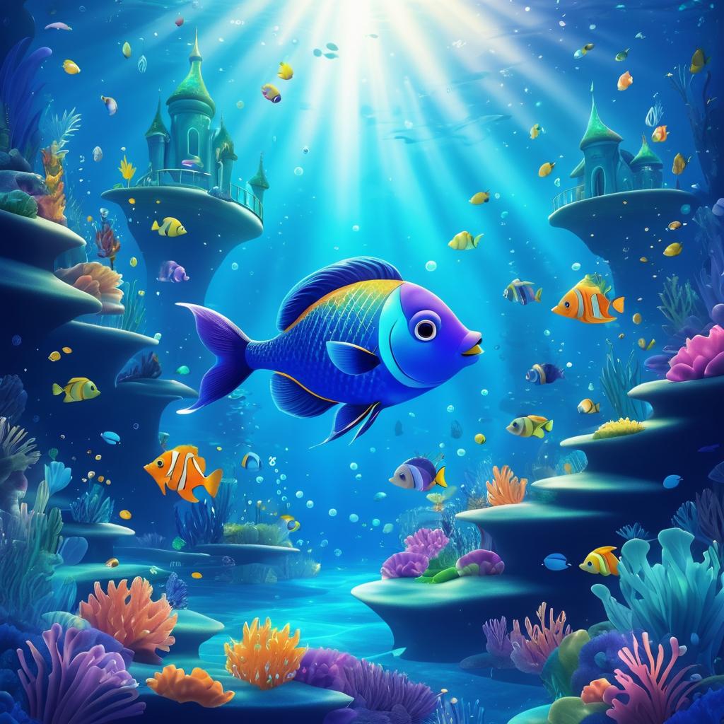 Magical Underwater Kingdom Illustration