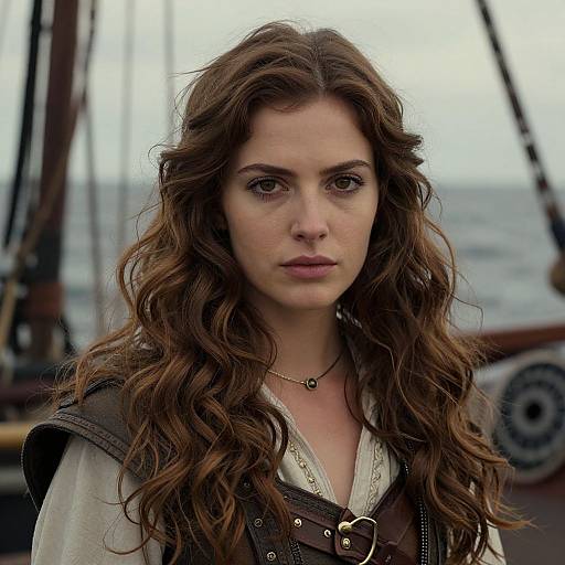 Fantasy Female Ship Captain Portrait