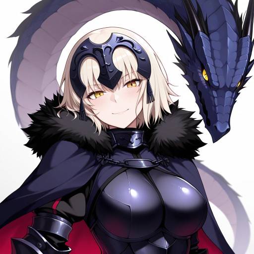 Futuristic Jeanne d'Arc in Armor
