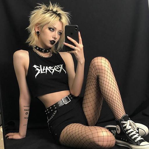 Goth-Punk Mirror Selfie