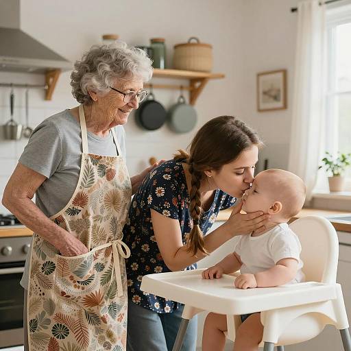 Multigenerational Family in Kitchen