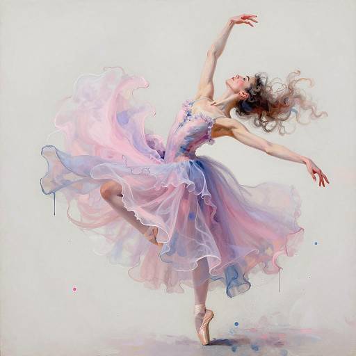 Lavish Ballerina in Pastel Dance
