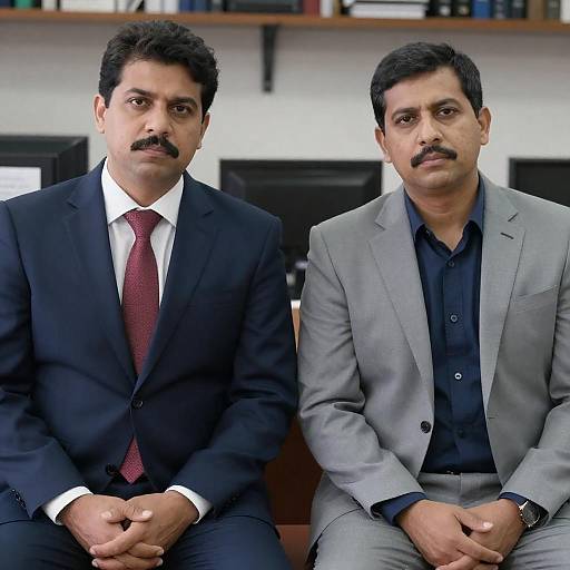 Serious Men in Formal Attire Photograph