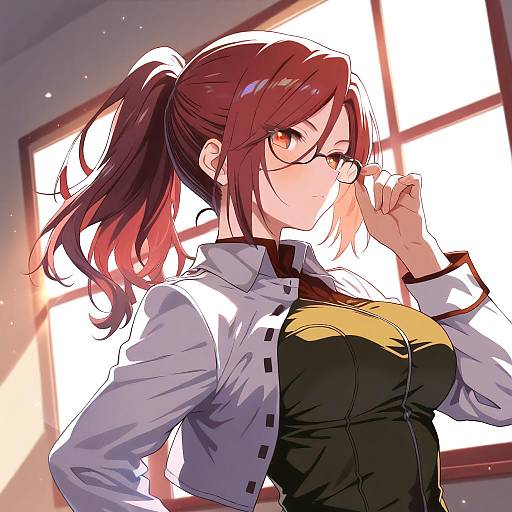 Illustration of Aozaki touko, kara no kyoukai in the style of Sonao