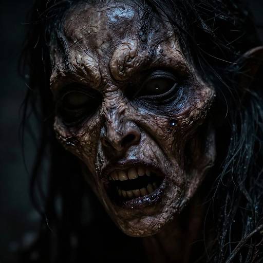 Haunting Close-Up of Preta's Face