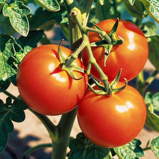 Pop Art Close-Up of Ripe Tomatoes