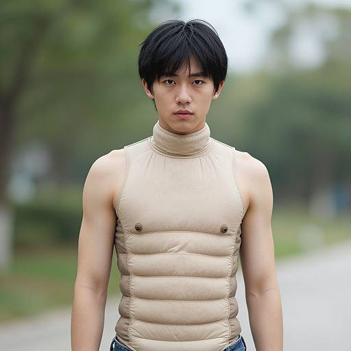 Realistic Adult Worm Costume Portrait