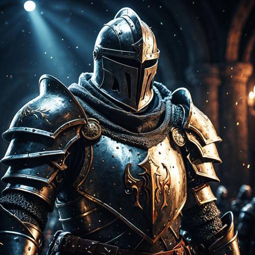 Fantasy Knight in Detailed Armor