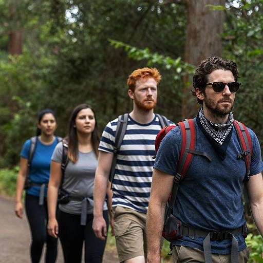 Vibrant Forest Adventure with Friends