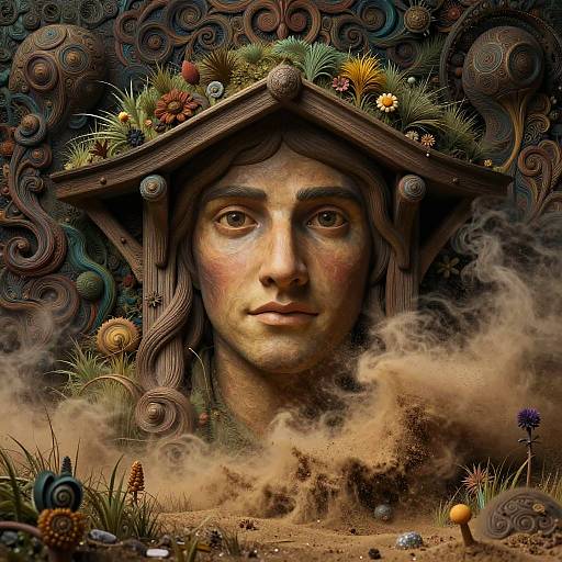 Ethereal Abstract Hobbit Portrait