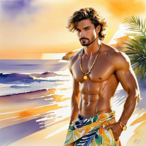 Charming Beach Sarong: Golden Hour Vibes