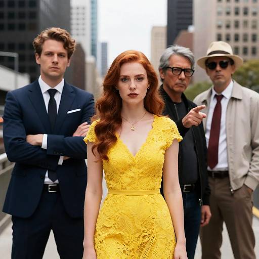 Urban Portrait of Four Diverse Individuals