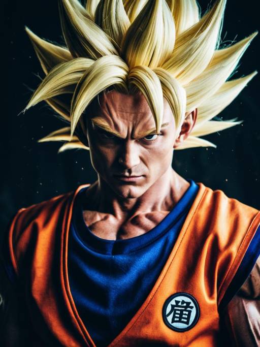 Man in Super Saiyan Costume