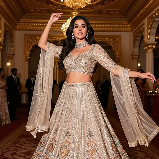 Bollywood Actress in Luxurious Lehenga
