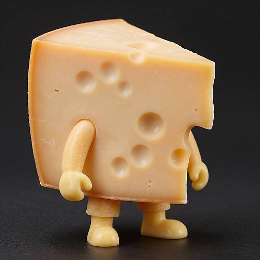 Anthropomorphic Cheese Wedge Man