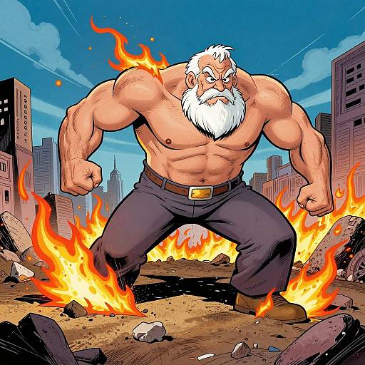 Muscular Old Man A Cappella Fury