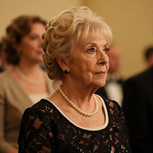 Elderly Woman in Warm Portrait Lighting