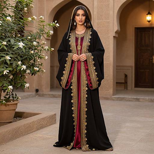 Luxurious Moroccan Abaya Elegance