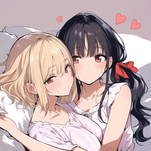 Yuri Nighttime Slumber with Stylish Girls