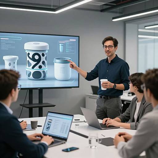 Futuristic Packaging Presentation Scene