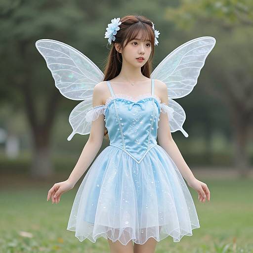 Enchanting Blue Fairy Costume