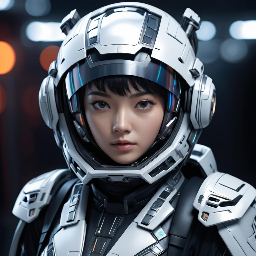 Futuristic Mech Pilot: Japanese Character Design