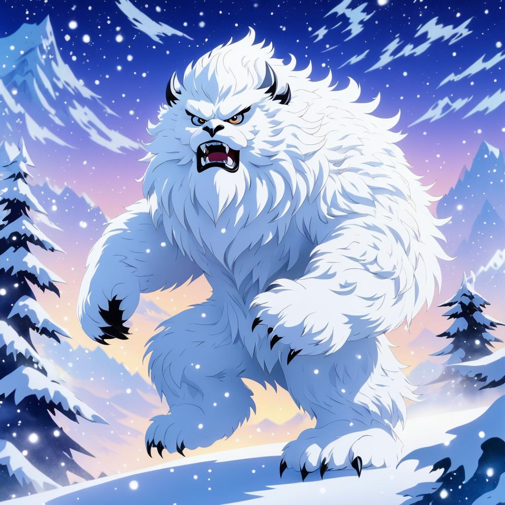 Yeti in Twilight: A Tezuka-inspired Adventure