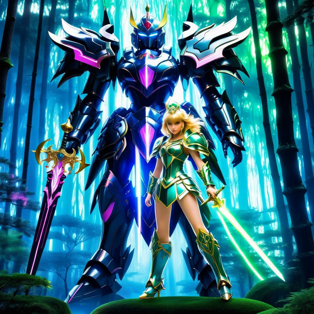 Fierce Warrior Princess and Mystical Mecha