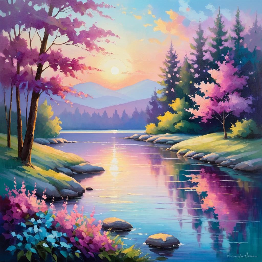 Enchanting Summer Evening Painting