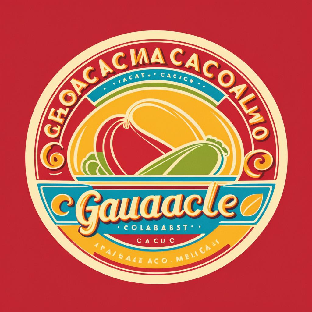 Vintage Guacamole Gourmet Logo Design