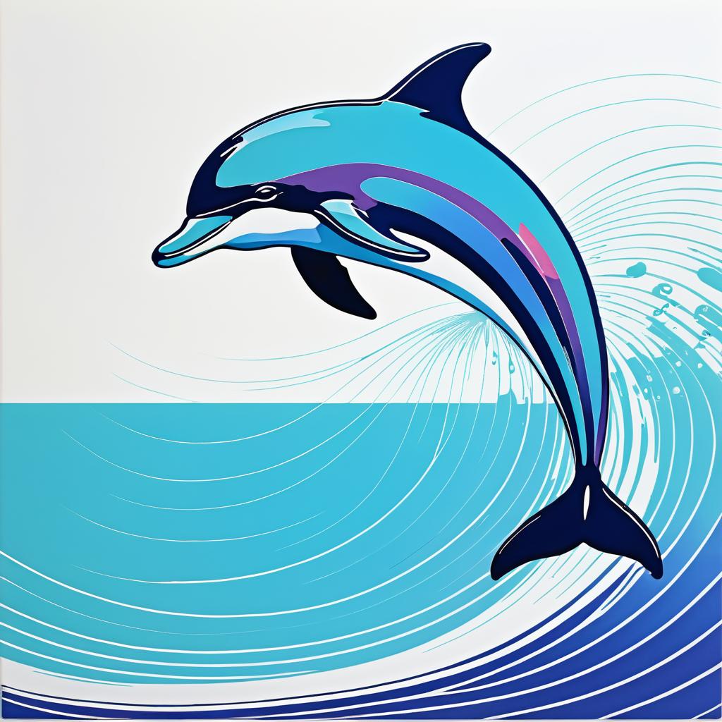 Dolphin Artwork Inspired by Andy Warhol