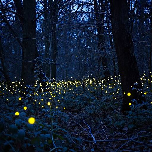 Frozen Fireflies in Eternal Twilight