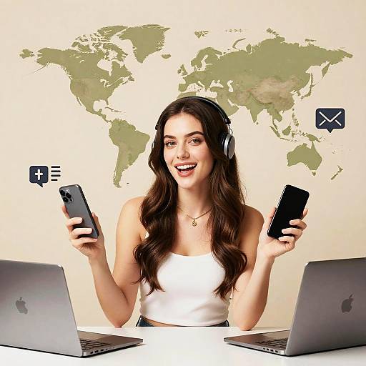 Surreal Female Influencer and Diversity