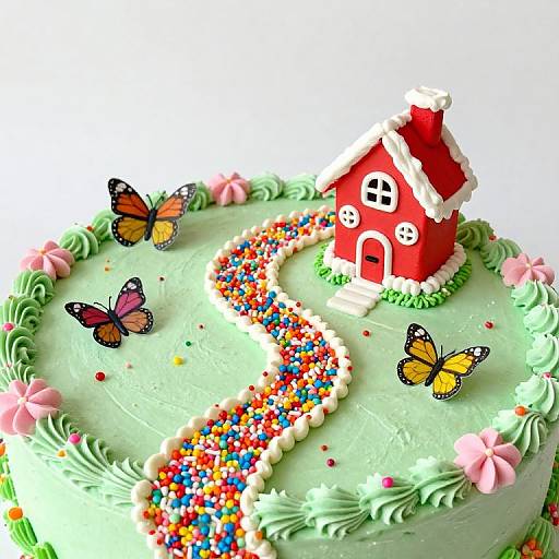 Whimsical Candy Land Birthday Cake