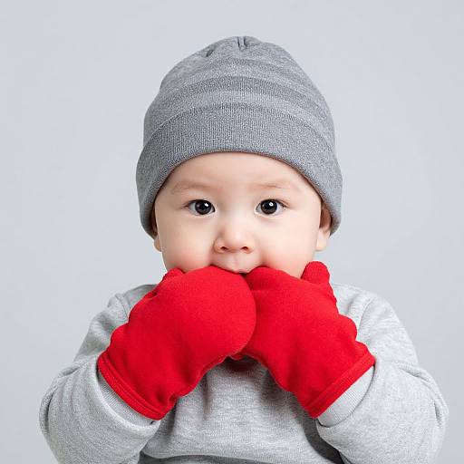 Realistic Winter Infant Photoshoot