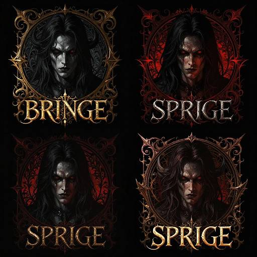 Gothic Dark Male Portraits Artwork