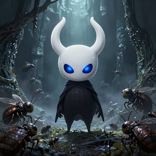 Hollow Knight in Misty Cavern