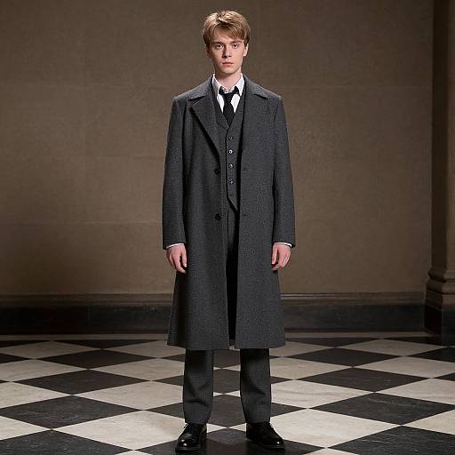 Luther Hargreeves Long Coat Pose