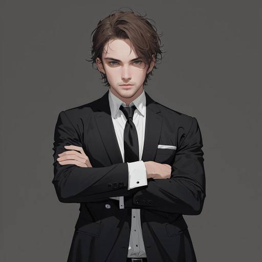 Gritty Cowboy Shot of a Formal Man Gritty Cowboy Shot of a Formal Man