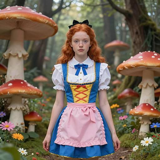 Alice in Wonderland Character Portrait